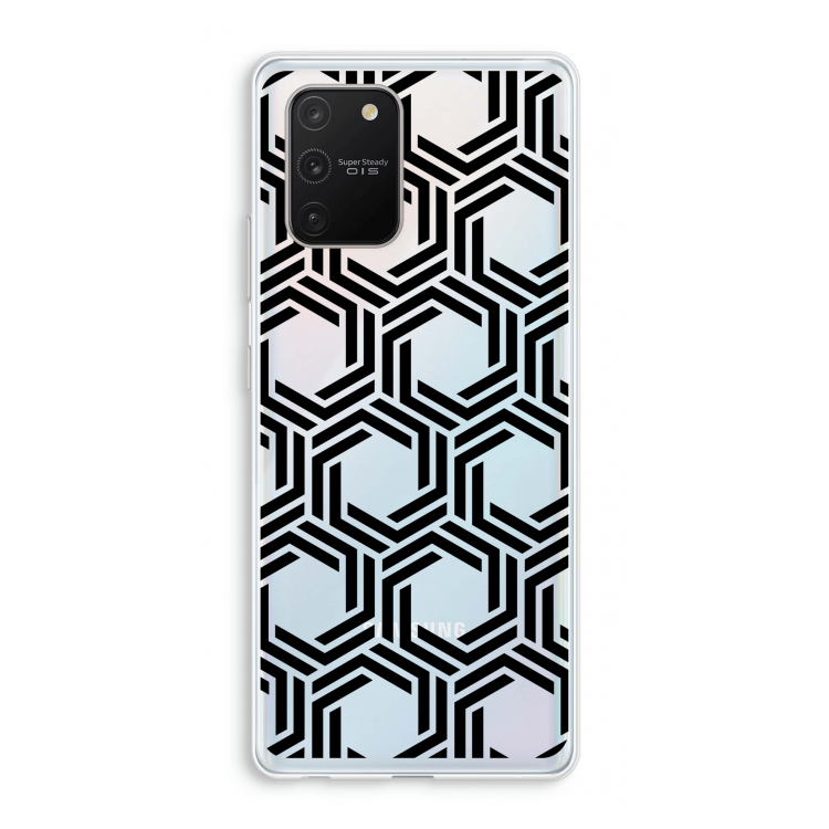 Geometrisch patroon: Samsung Galaxy S10 Lite Transparant Hoesje