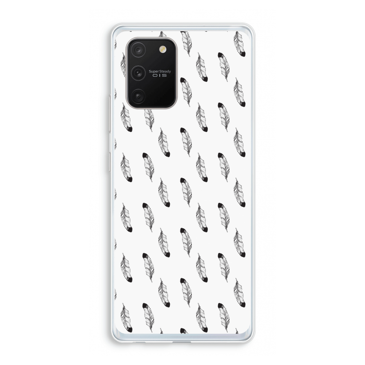 Pluimen: Samsung Galaxy S10 Lite Transparant Hoesje