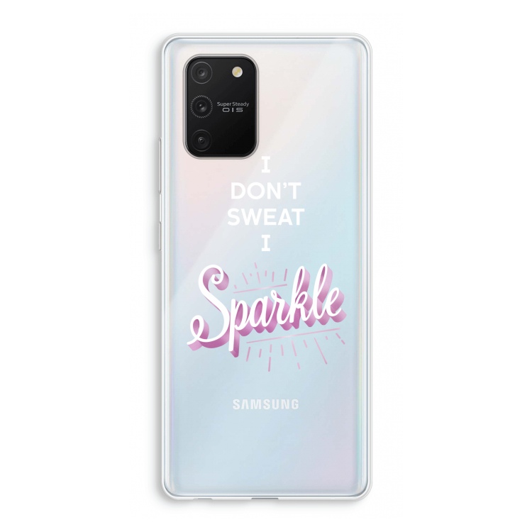 Sparkle quote: Samsung Galaxy S10 Lite Transparant Hoesje