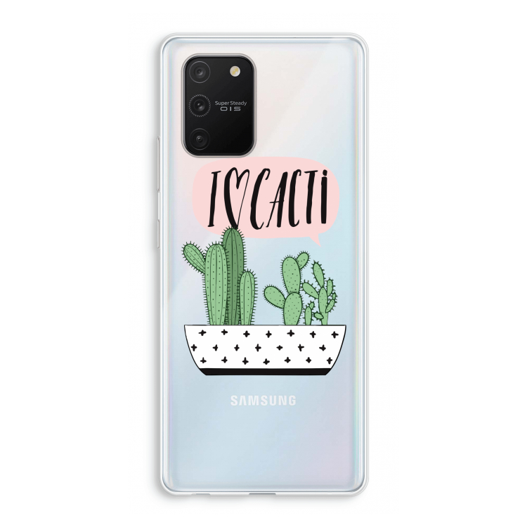 I love cacti: Samsung Galaxy S10 Lite Transparant Hoesje