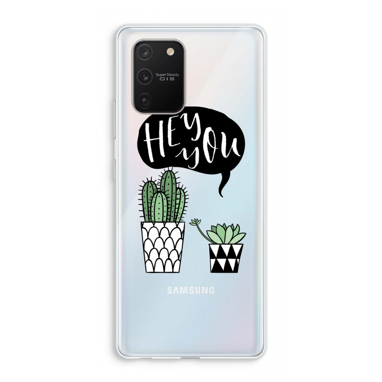 Hey you cactus: Samsung Galaxy S10 Lite Transparant Hoesje