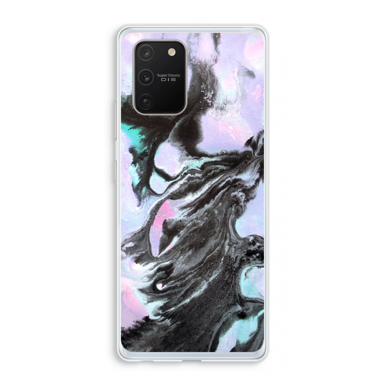 Pastel zwart: Samsung Galaxy S10 Lite Transparant Hoesje