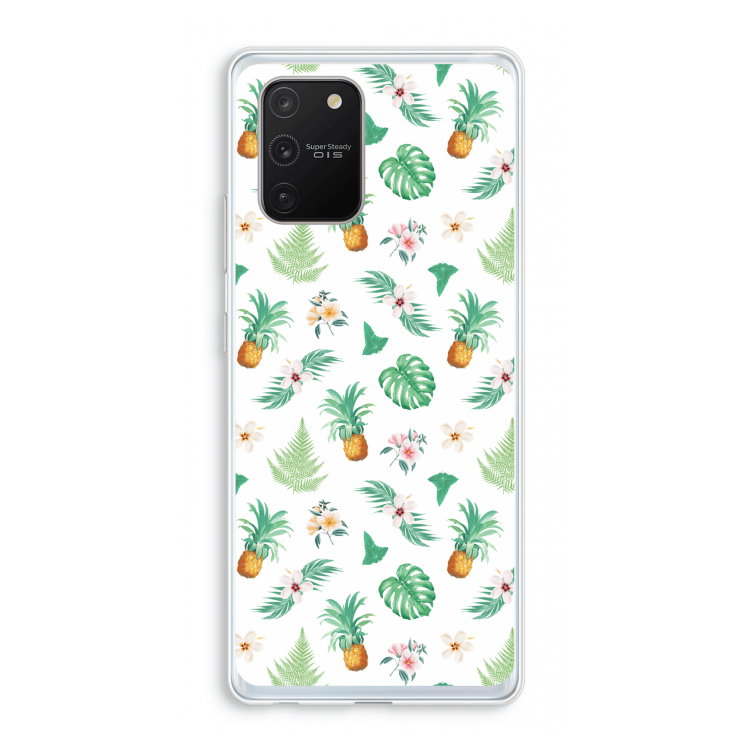 Ananas bladeren: Samsung Galaxy S10 Lite Transparant Hoesje