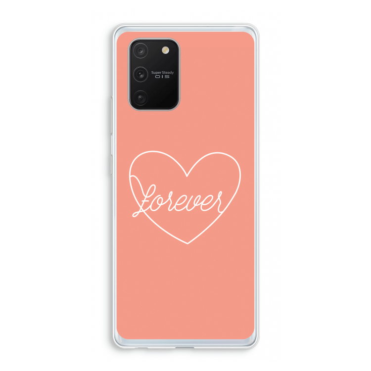 Forever heart: Samsung Galaxy S10 Lite Transparant Hoesje