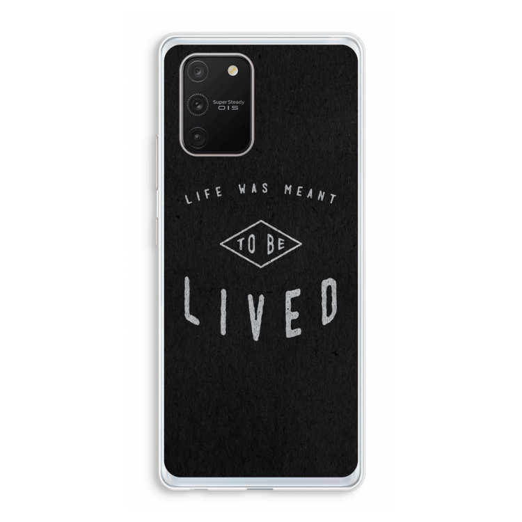 To be lived: Samsung Galaxy S10 Lite Transparant Hoesje