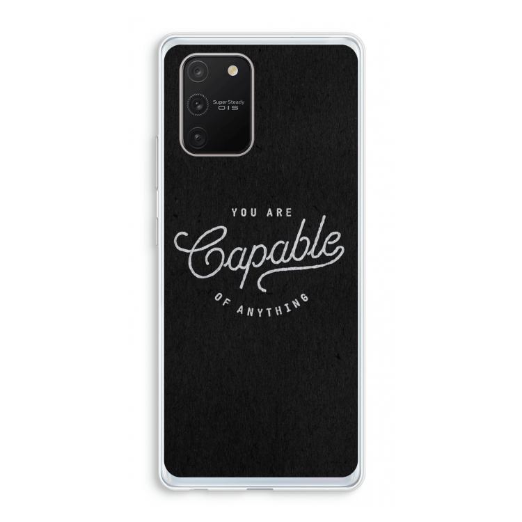 Capable: Samsung Galaxy S10 Lite Transparant Hoesje