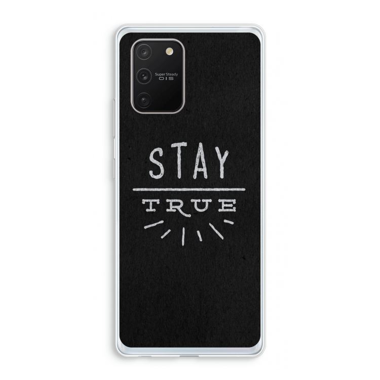Stay true: Samsung Galaxy S10 Lite Transparant Hoesje