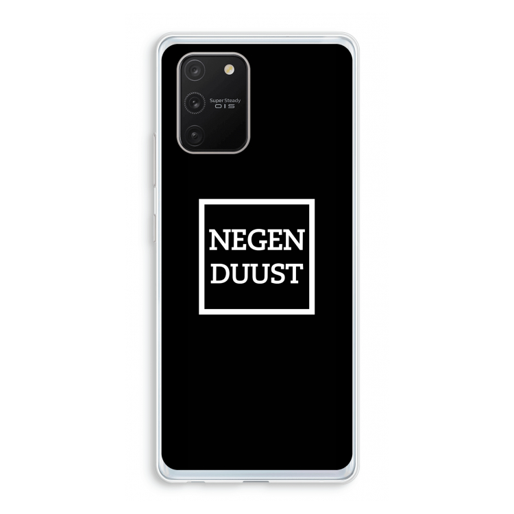 Negenduust black: Samsung Galaxy S10 Lite Transparant Hoesje