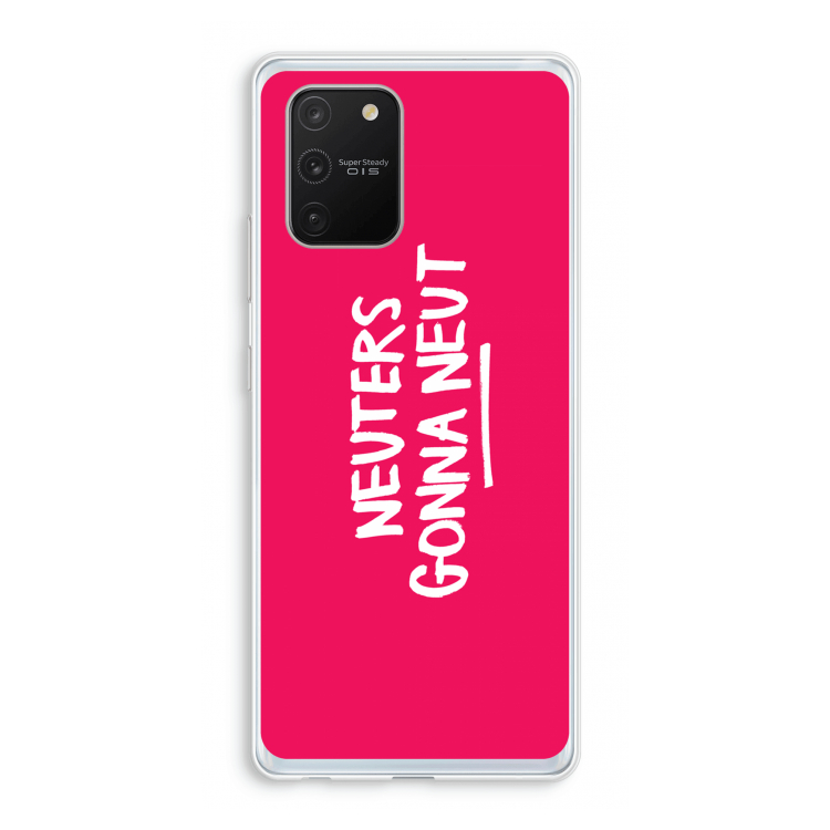 Neuters (roze): Samsung Galaxy S10 Lite Transparant Hoesje