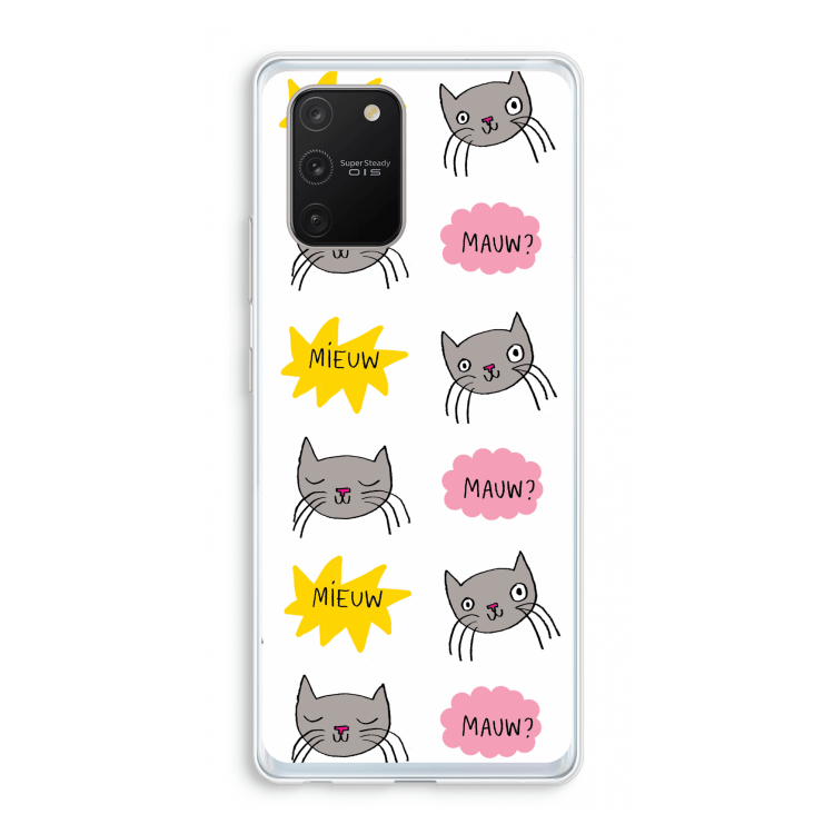 Meow: Samsung Galaxy S10 Lite Transparant Hoesje