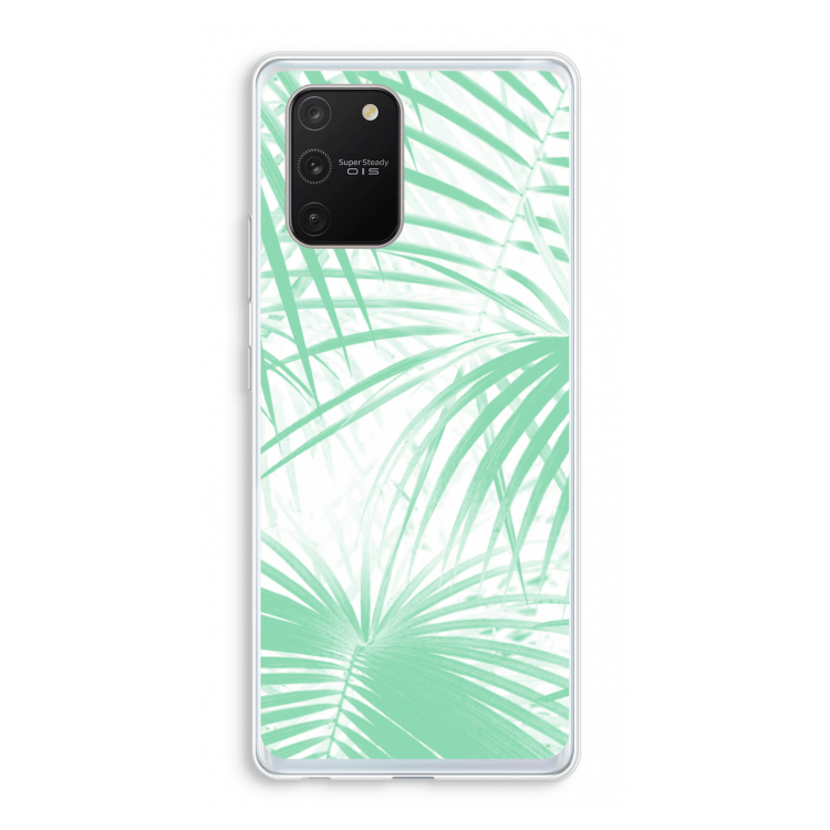 Palmbladeren: Samsung Galaxy S10 Lite Transparant Hoesje