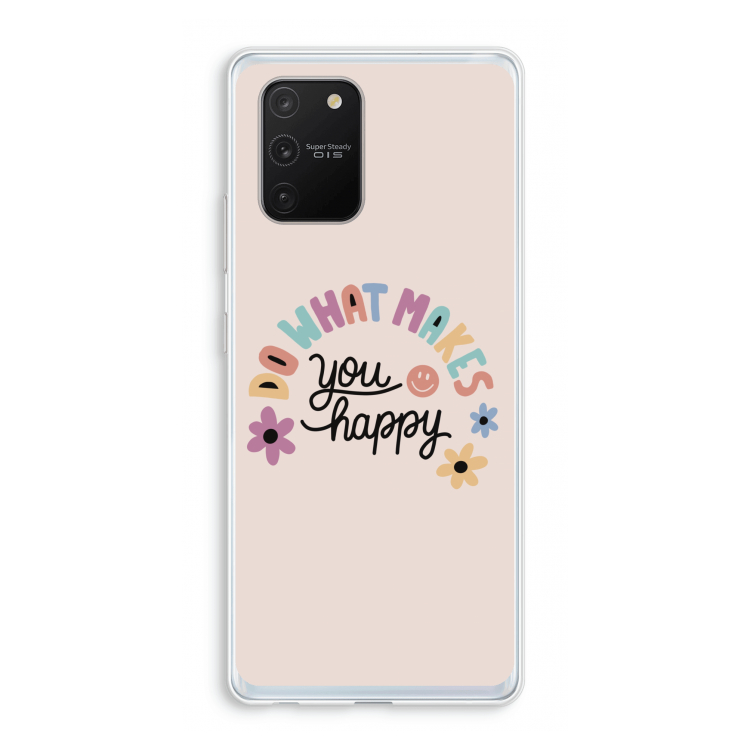 Happy days: Samsung Galaxy S10 Lite Transparant Hoesje