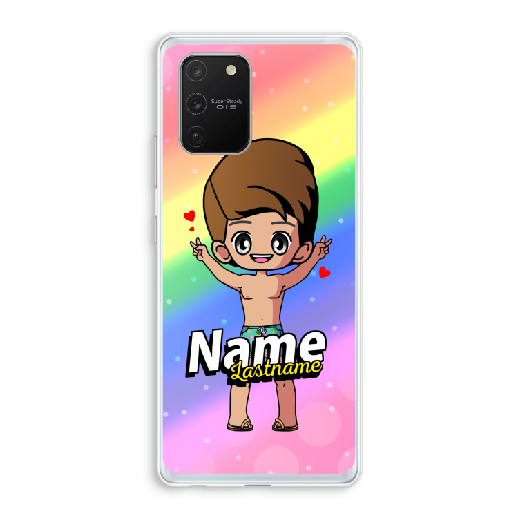 Chibi Maker man: Samsung Galaxy S10 Lite Transparant Hoesje