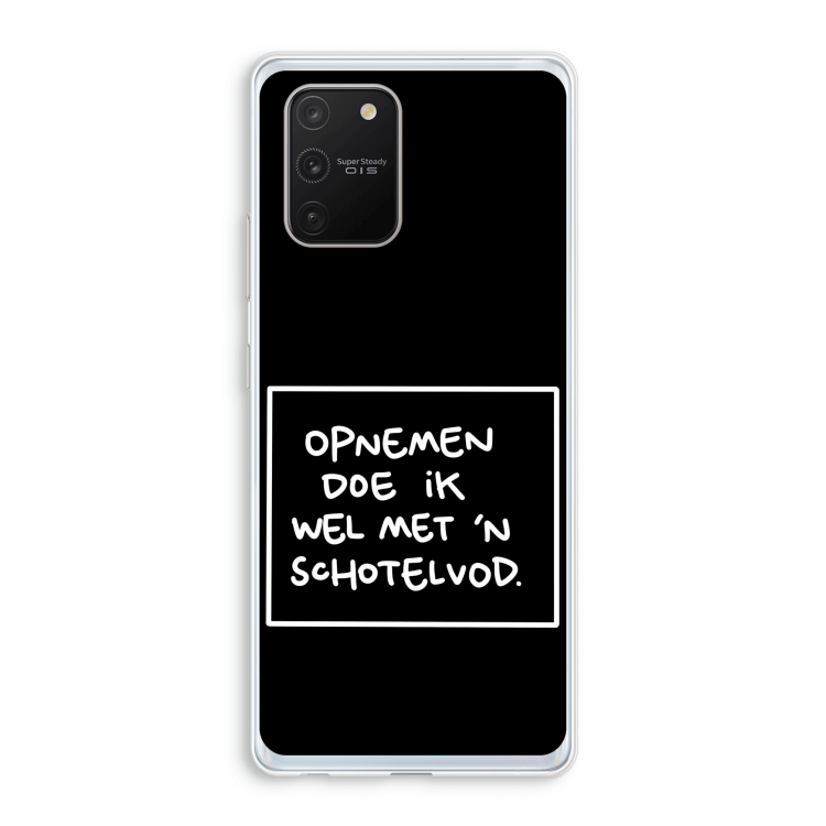 Schotelvod: Samsung Galaxy S10 Lite Transparant Hoesje