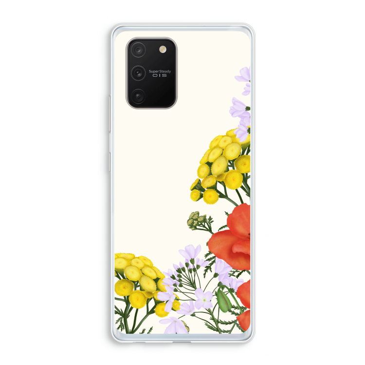 Wilde bloemen: Samsung Galaxy S10 Lite Transparant Hoesje