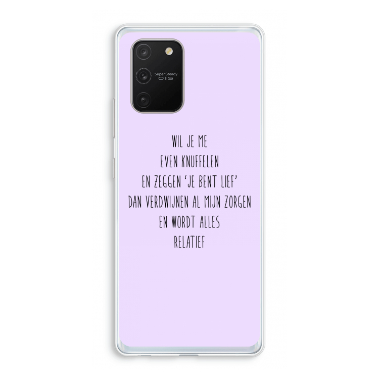 Relatief: Samsung Galaxy S10 Lite Transparant Hoesje