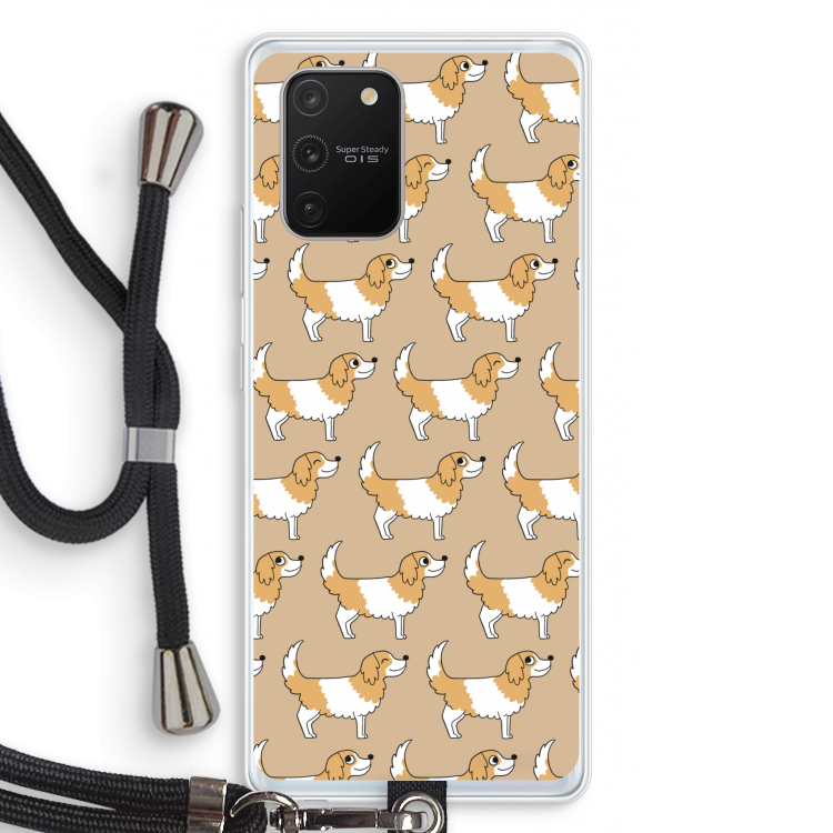 Doggy: Samsung Galaxy S10 Lite Transparant Hoesje met koord