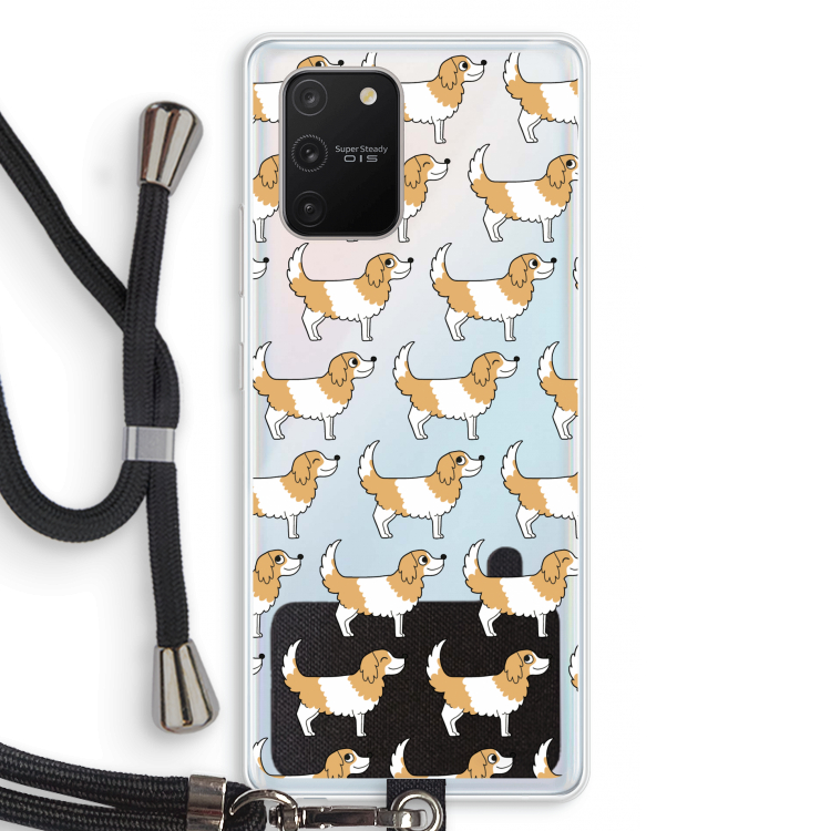 Doggy: Samsung Galaxy S10 Lite Transparant Hoesje met koord