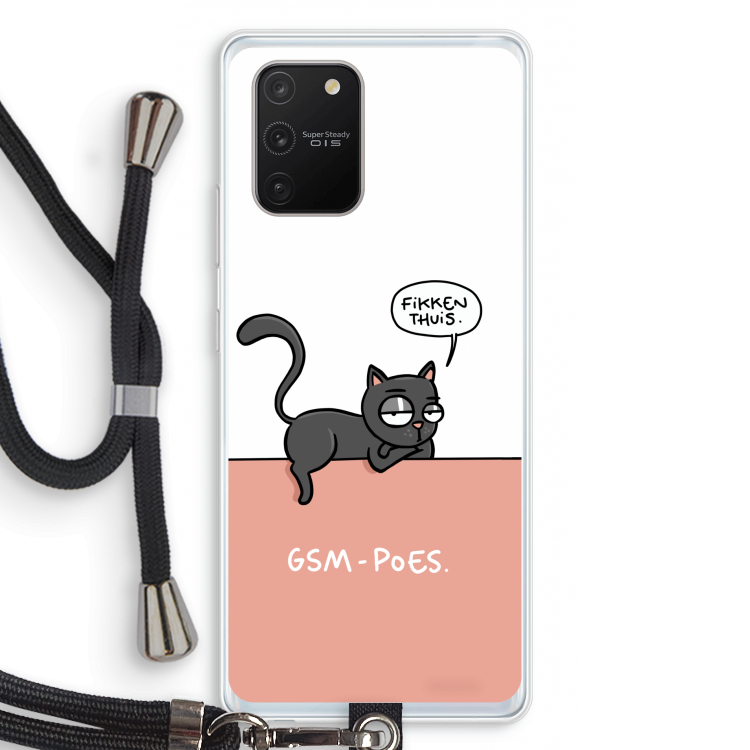 GSM poes: Samsung Galaxy S10 Lite Transparant Hoesje met koord