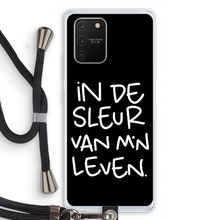 De Sleur: Samsung Galaxy S10 Lite Transparant Hoesje met koord