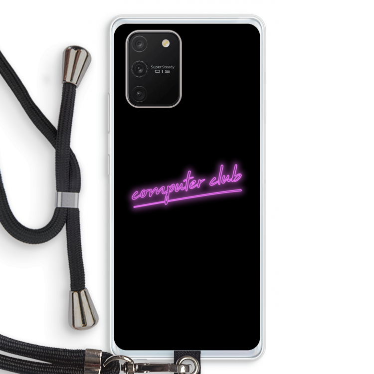 Vice Black: Samsung Galaxy S10 Lite Transparant Hoesje met koord