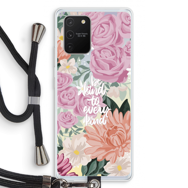Kindness matters: Samsung Galaxy S10 Lite Transparant Hoesje met koord