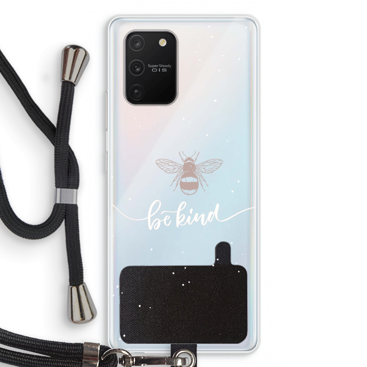 Be(e) kind: Samsung Galaxy S10 Lite Transparant Hoesje met koord