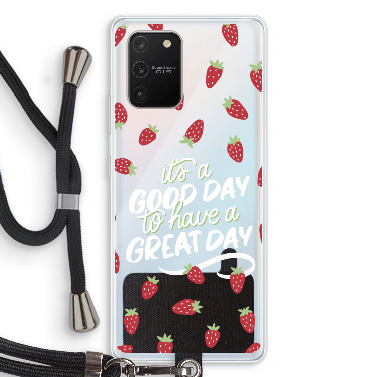 Don't forget to have a great day: Samsung Galaxy S10 Lite Transparant Hoesje met koord