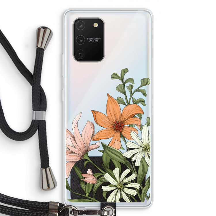 Floral bouquet: Samsung Galaxy S10 Lite Transparant Hoesje met koord