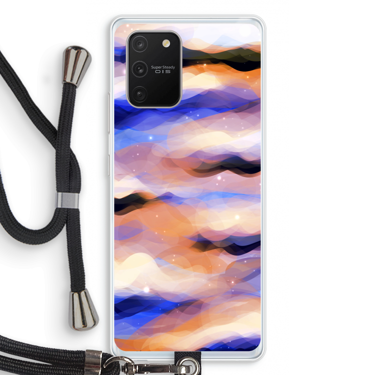 Donkere Wolken: Samsung Galaxy S10 Lite Transparant Hoesje met koord