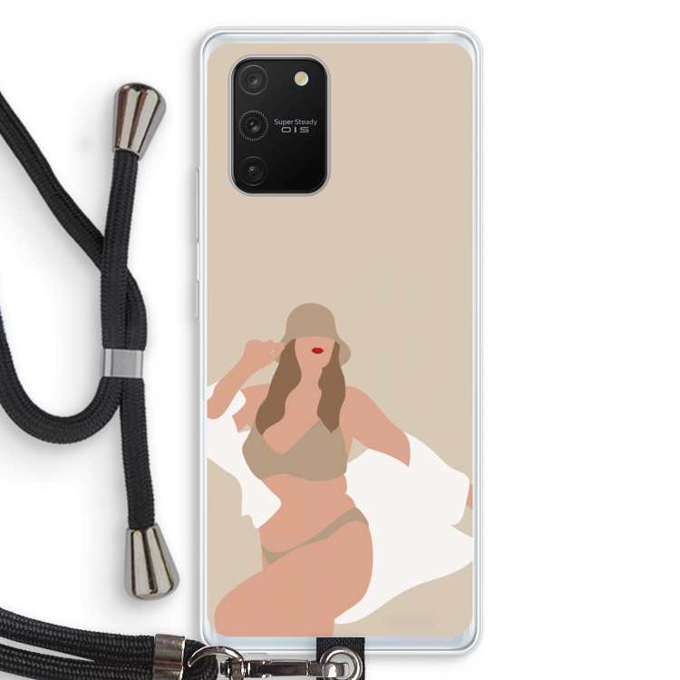 One of a kind: Samsung Galaxy S10 Lite Transparant Hoesje met koord