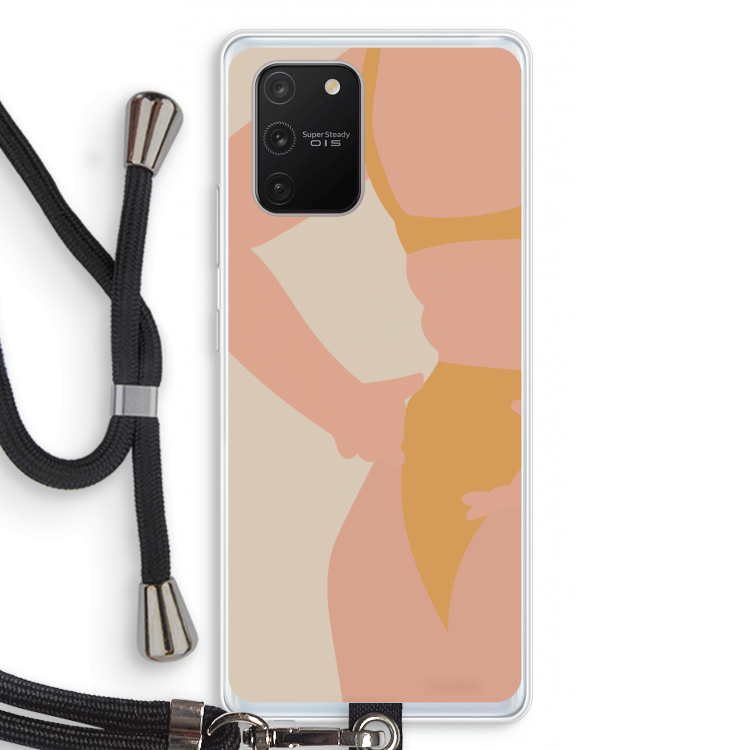 Bikini body: Samsung Galaxy S10 Lite Transparant Hoesje met koord