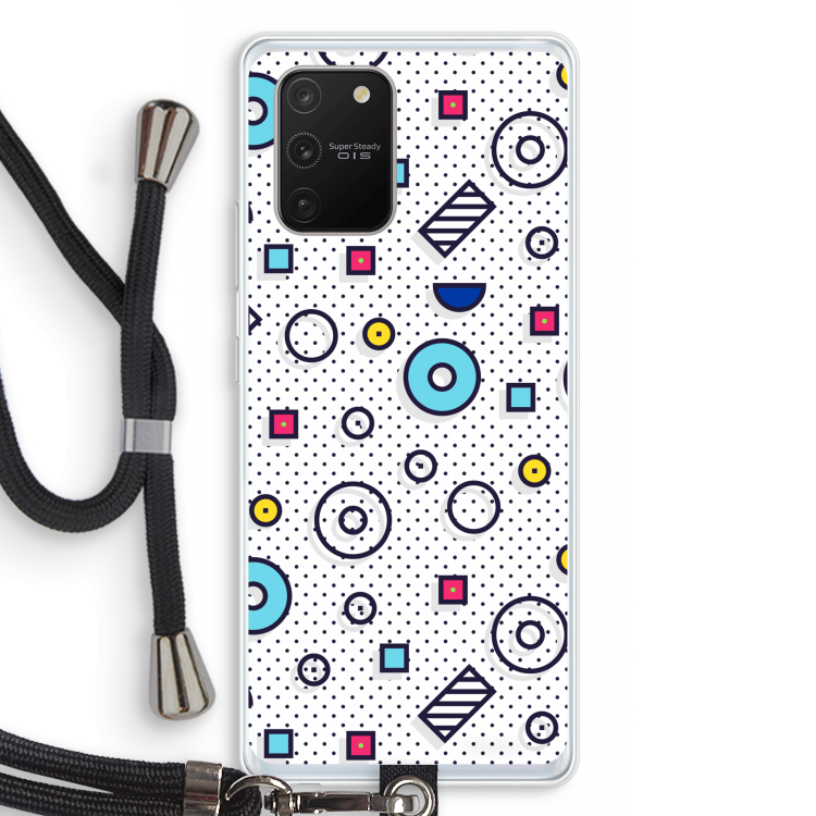 8-bit N°9: Samsung Galaxy S10 Lite Transparant Hoesje met koord