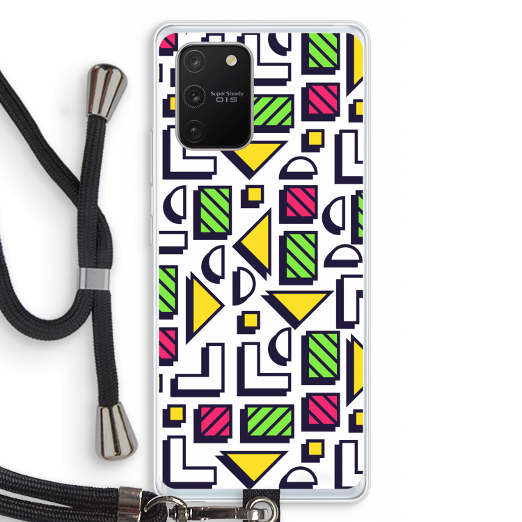 8-bit N°4: Samsung Galaxy S10 Lite Transparant Hoesje met koord
