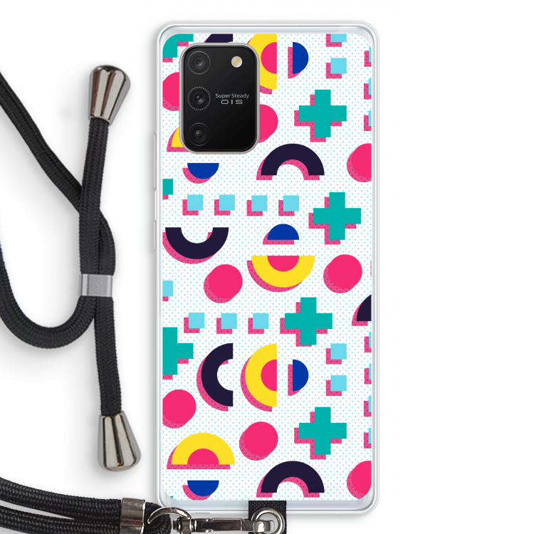 8-bit N°2: Samsung Galaxy S10 Lite Transparant Hoesje met koord