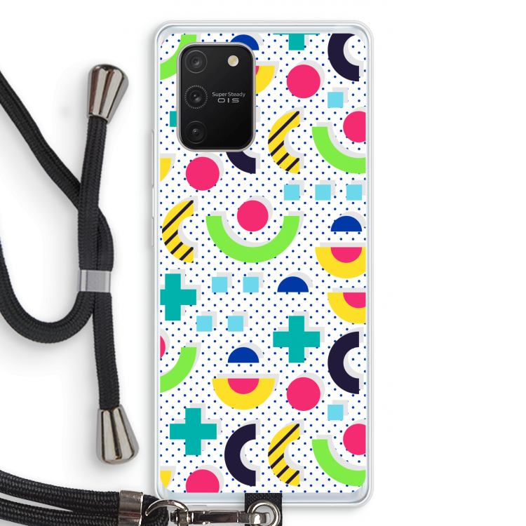 8-bit N°1: Samsung Galaxy S10 Lite Transparant Hoesje met koord