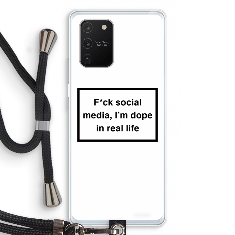 I'm dope: Samsung Galaxy S10 Lite Transparant Hoesje met koord