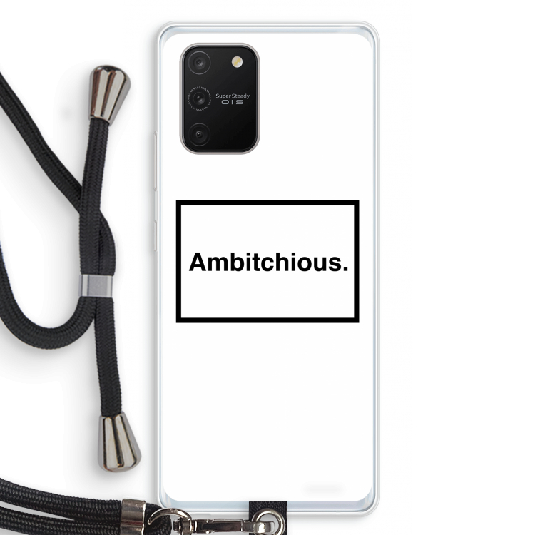 Ambitchious: Samsung Galaxy S10 Lite Transparant Hoesje met koord