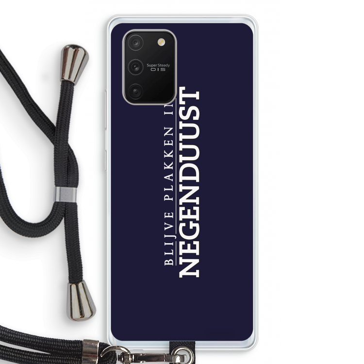 Blijve plakken in Negenduust: Samsung Galaxy S10 Lite Transparant Hoesje met koord