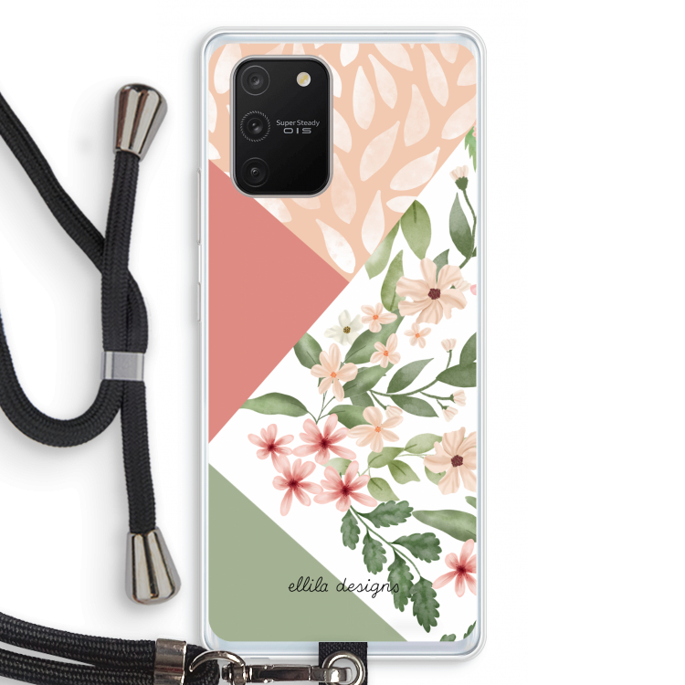 Sweet heaven geometrics: Samsung Galaxy S10 Lite Transparant Hoesje met koord