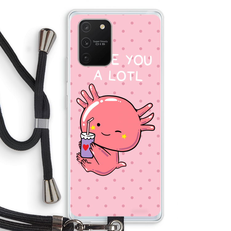 Love You A Lotl: Samsung Galaxy S10 Lite Transparant Hoesje met koord