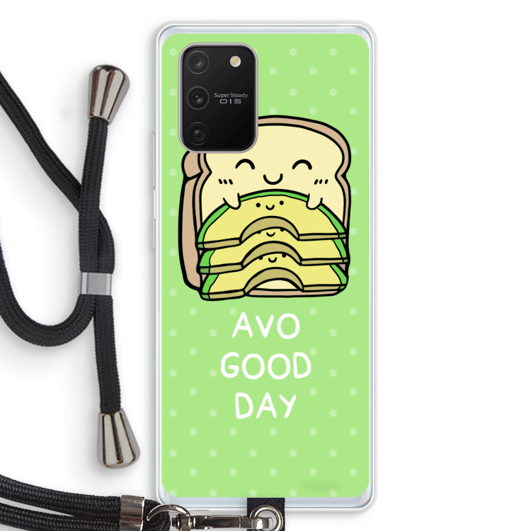 Avo Good Day: Samsung Galaxy S10 Lite Transparant Hoesje met koord