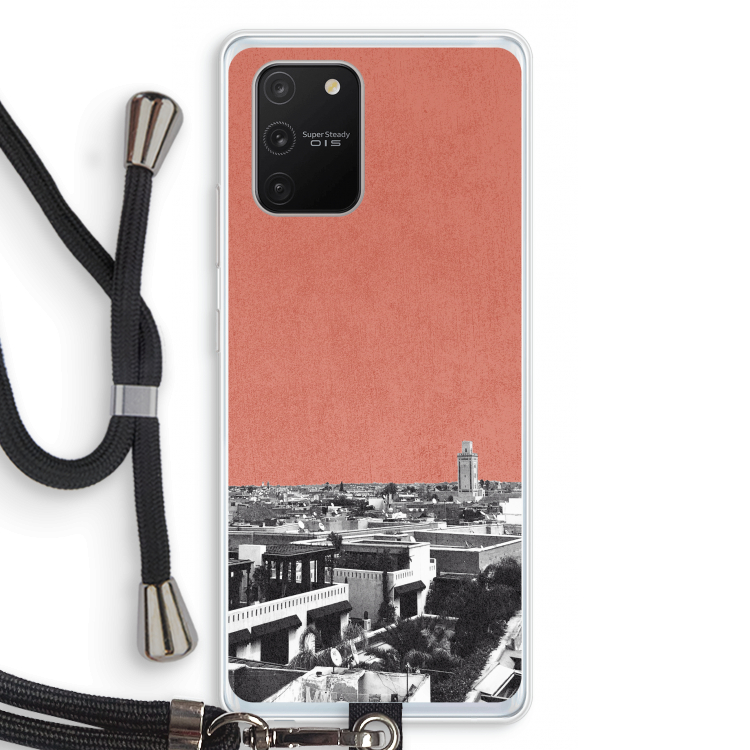 Marrakech Skyline : Samsung Galaxy S10 Lite Transparant Hoesje met koord