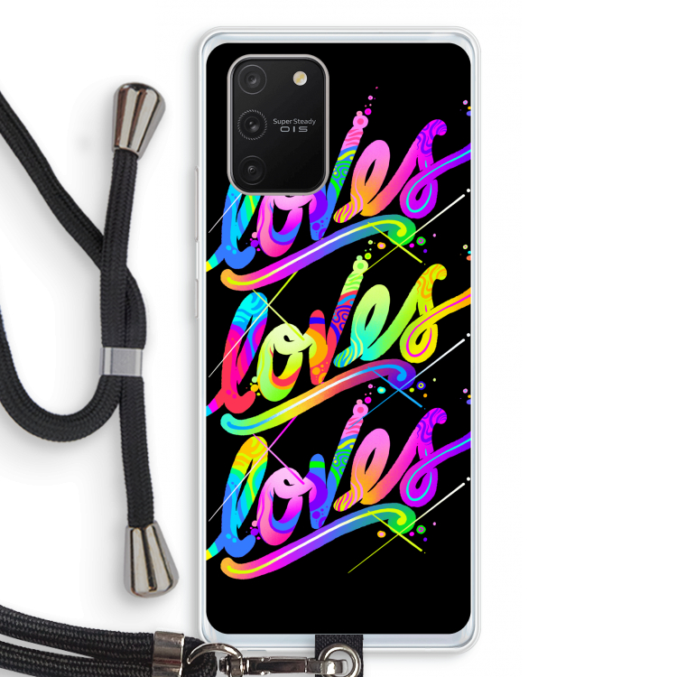 Loves: Samsung Galaxy S10 Lite Transparant Hoesje met koord