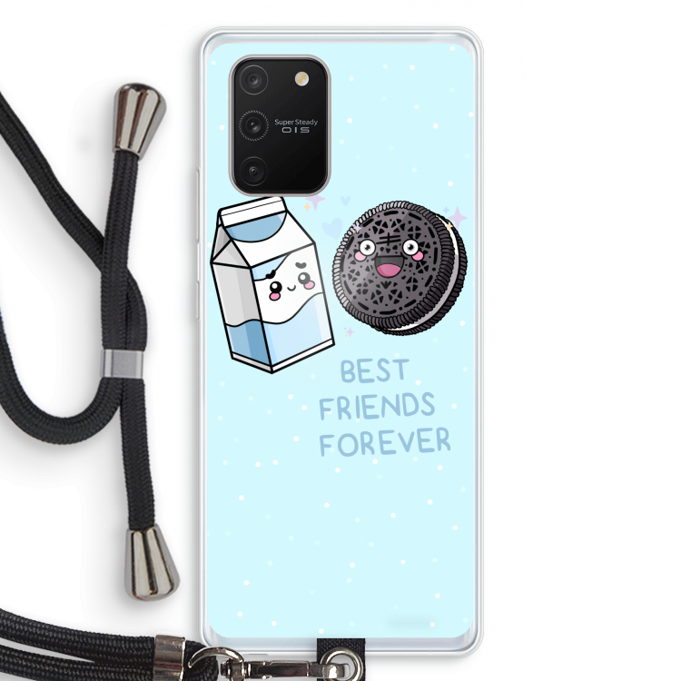 Best Friend Forever: Samsung Galaxy S10 Lite Transparant Hoesje met koord
