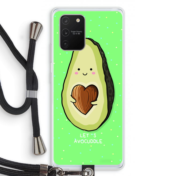 Avocuddle: Samsung Galaxy S10 Lite Transparant Hoesje met koord