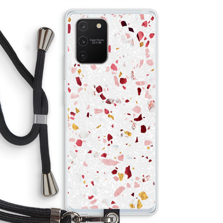 Terrazzo N°9: Samsung Galaxy S10 Lite Transparant Hoesje met koord