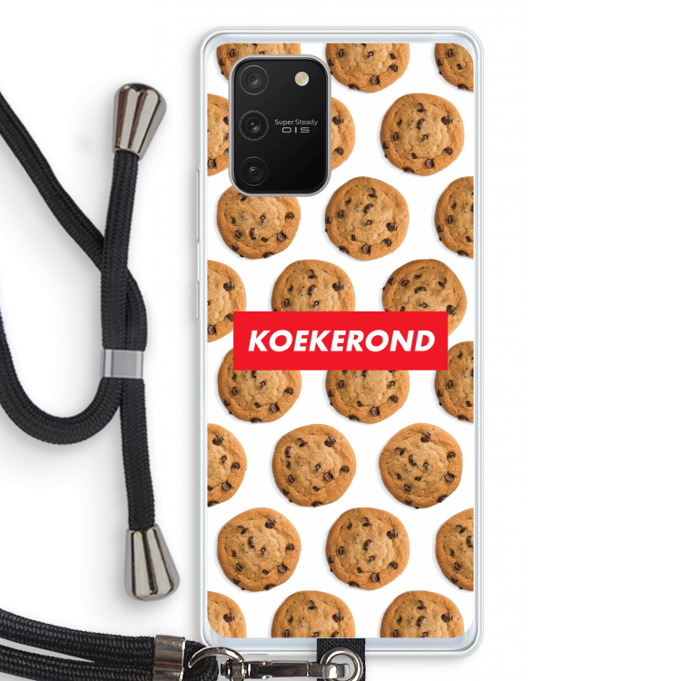Koekerond: Samsung Galaxy S10 Lite Transparant Hoesje met koord
