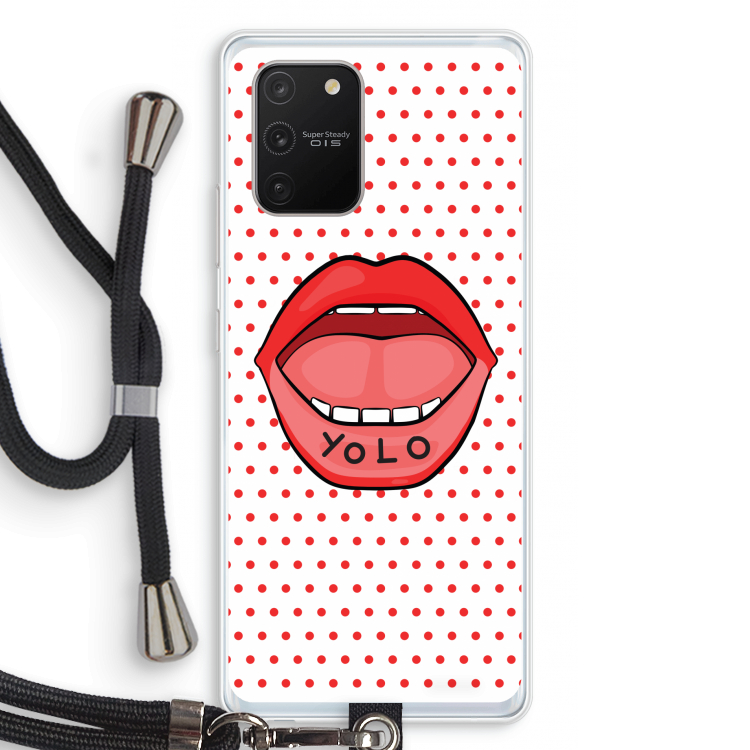 Yolo Denise: Samsung Galaxy S10 Lite Transparant Hoesje met koord