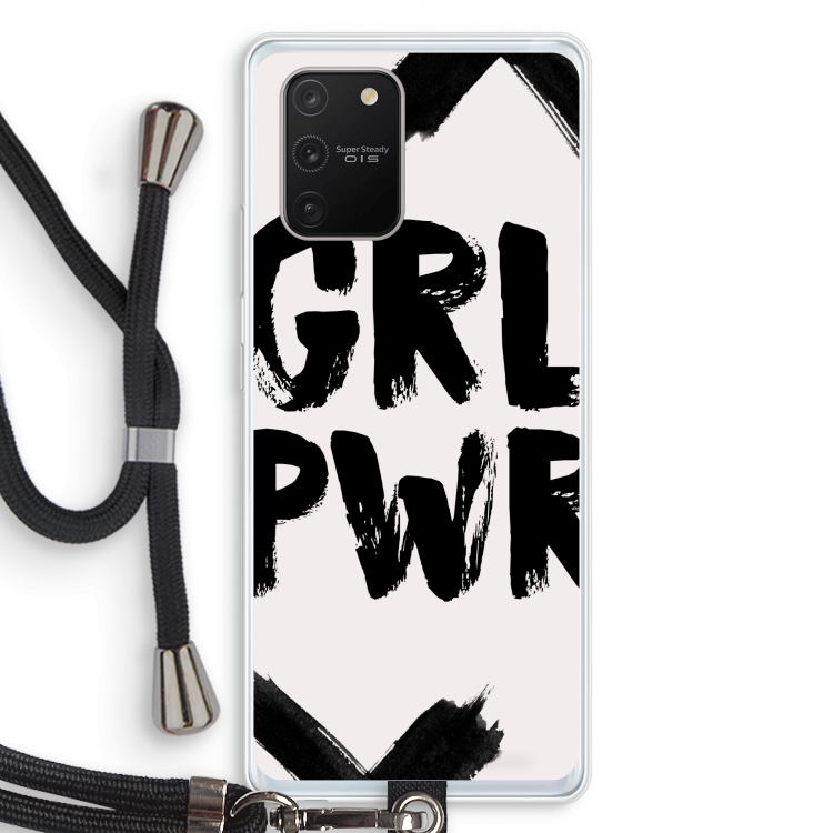 Girl Power #2: Samsung Galaxy S10 Lite Transparant Hoesje met koord